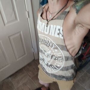 VTG Custom Ramones T-shirt Tank Top Sz.MED